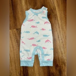Kissy Kissy whale romper